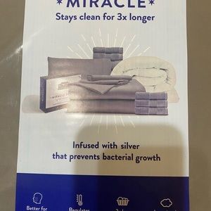 COPY - NIB Miracle California king sheet set in the color stone